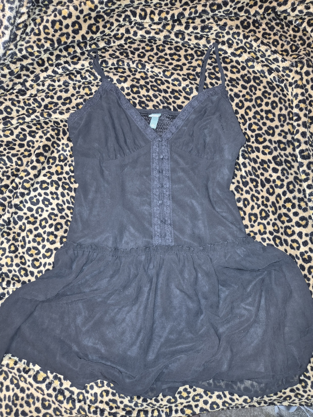 wild fable Black Spaghetti Strap Sundress